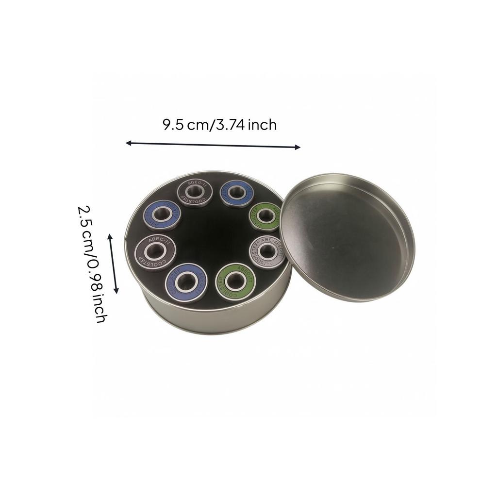 8 Pieces Skateboard Bearings ABEC-11 Bearing High Speed for Skaters