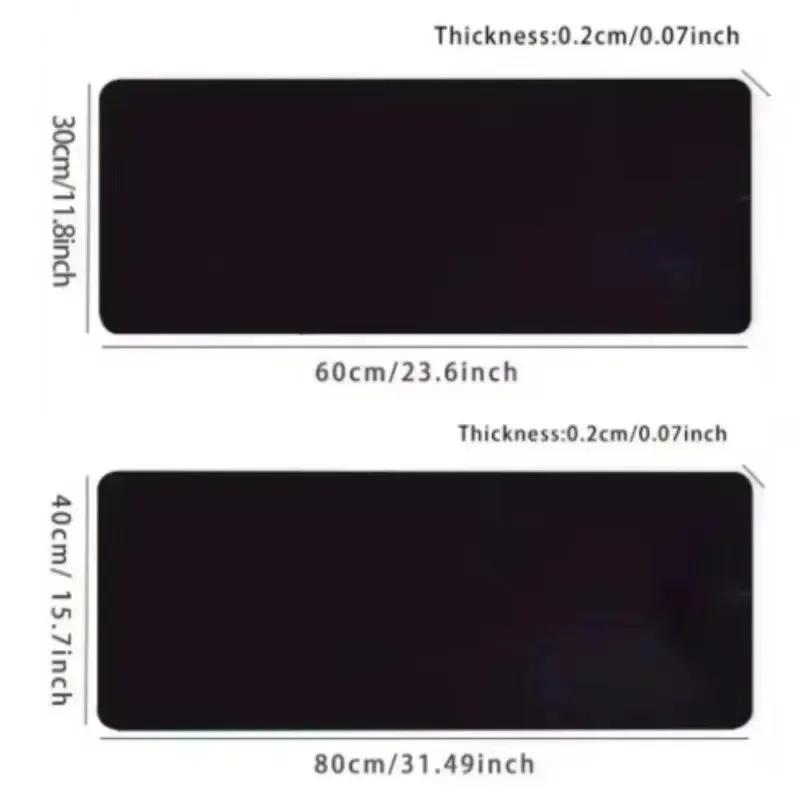 Solid Color Rubber Mouse Pad Office Gaming Desk Mat Non-Slip Laptop Computer Keyboard MicePad Mause Women Home Table Carpet