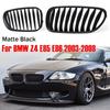 Для BMW Z4 E85 E86 2003–2008 2x Автомобильная ABS Решетка Радиатора Передняя Решетка-Почки Стиль с Одной Линией 51117117757 51117117758 Аксессуары Запчасти