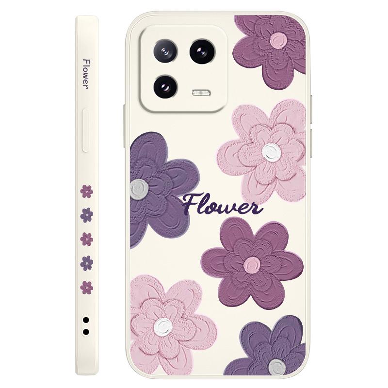 Mottled Flowers Phone Case For Xiaomi Mi 15 14 14T 13 13T 12 12X 12T 12S 11 11T 10 10T 9 9T Pro Lite Liquid Silicone Cover