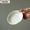Расписанный вручную горшок с подсолнухом и цветком персика, подставка для подшипников, подставка для горшка из циша, подставка для сухого заваривания, чайный поднос, подставки, чайный крафт, подарок