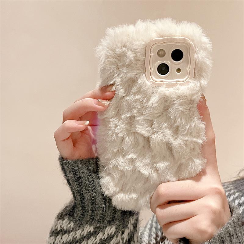 Чехол для Apple 13 Promax Plush с защитой от падений, силикон Wave Edge - 14 Простой и защитный чехол.