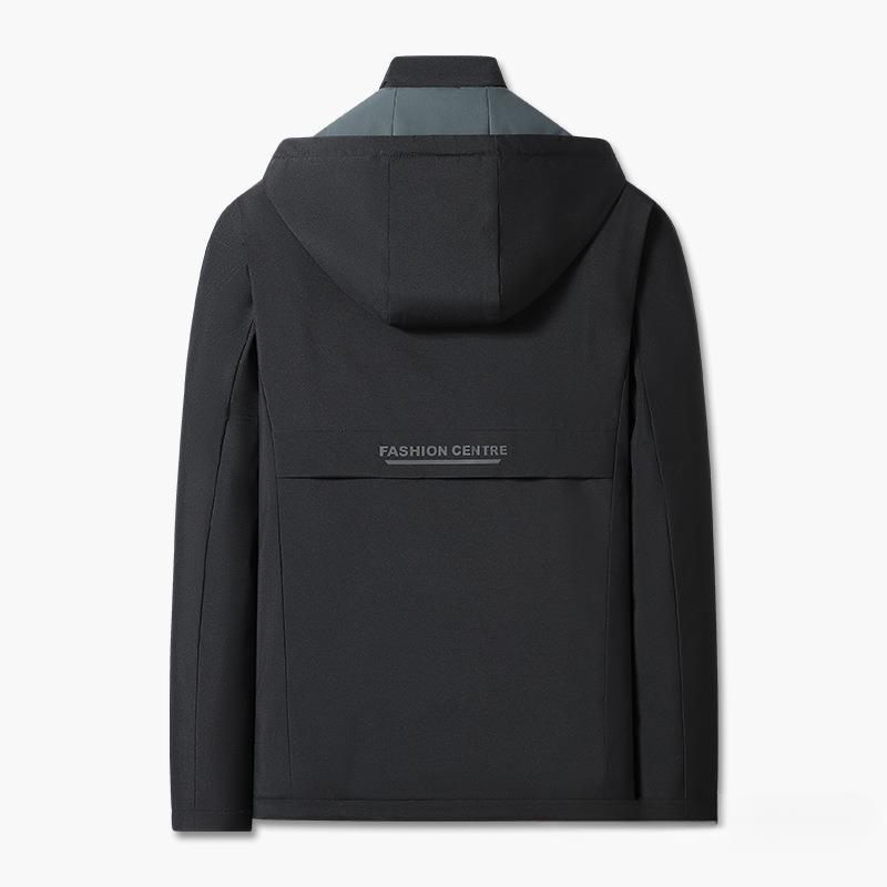 Winter Men's Cotton-padded Clothes Simple Fashion Casual Cotton-padded Clothes Plus Velvet Thickening To Keep Warm Men