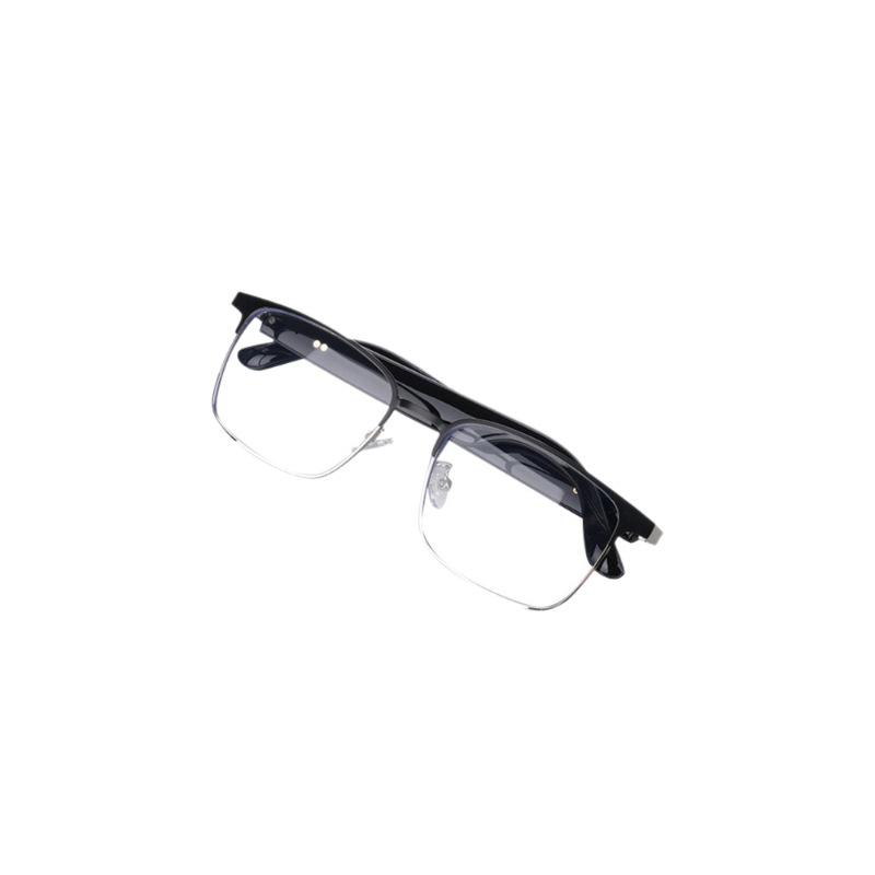 Smart Bluetooth Glasses GS06: Metal Frame, Magnetic Charging, Photochromic Lenses, Stereo Sound.