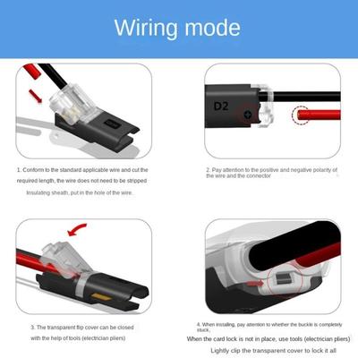 Новый Разветвитель Коннектор для Провода 18~22AWG 2-контактный Вставляемый Обжимные Клеммы Быстроразъемные Клеммы