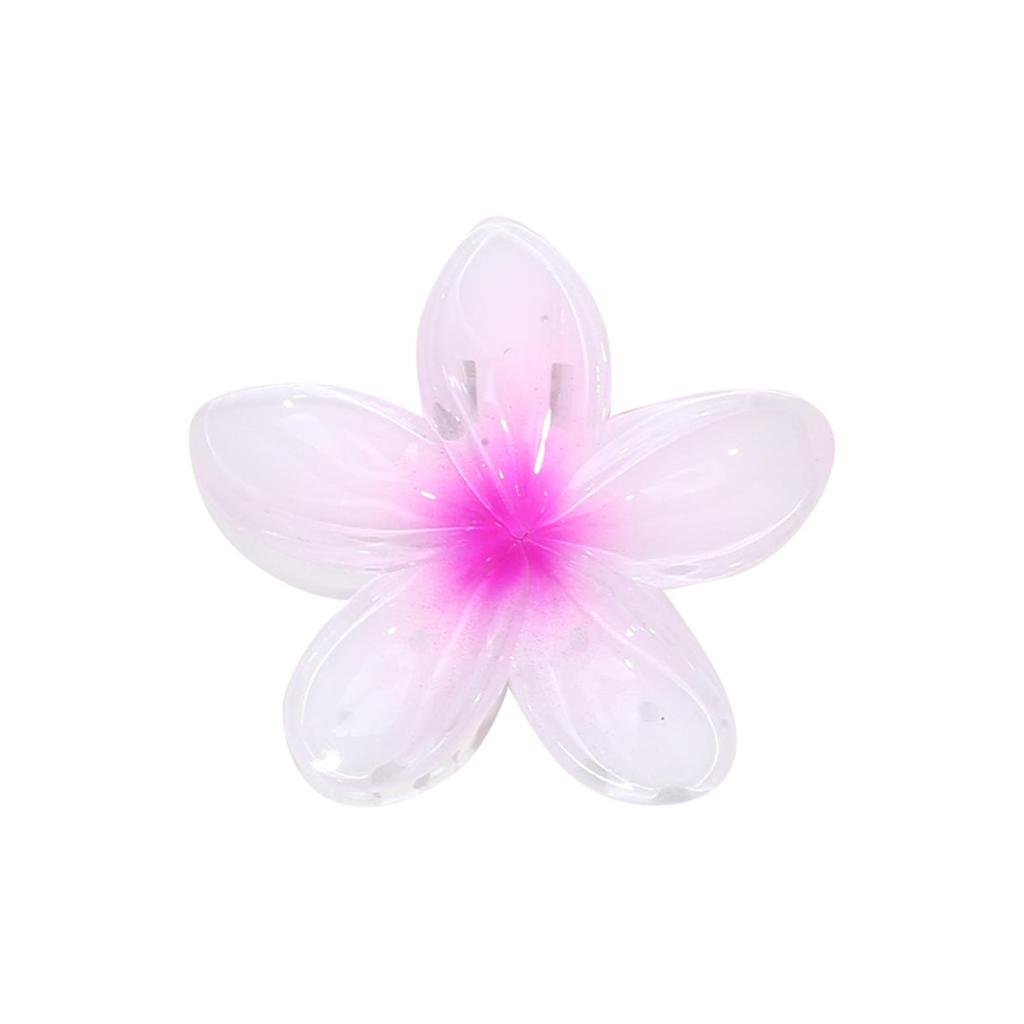 Заколки для волос в виде крабов с градиентными цветами в гавайском стиле для женщин, заколки-пламерии для тонких/густых волос, аксессуары, пляжный отдых, заколка-краб