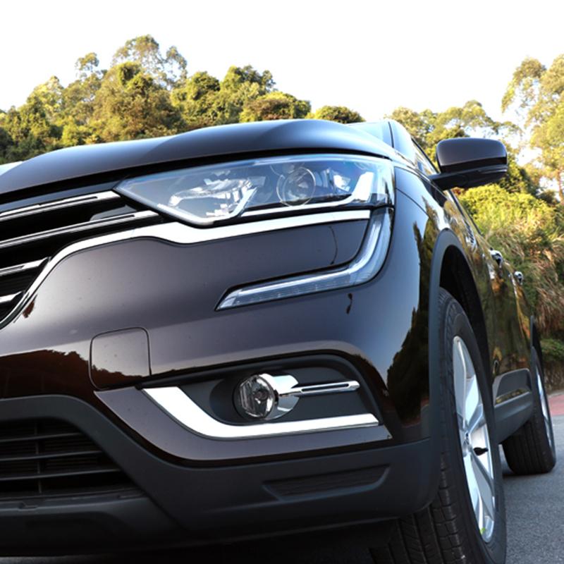 Для Renault Koleos 2017 2018 хромированная передняя задняя противотуманная фара, крышка бампера, лампа, накладка, литье, гарнир
