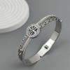New Tree of Life Horseshoe Zircon Gold-plated Stainless Steel Bracelet 18K, High Quality Waterproof Couple Bracelet, Wife Gift