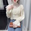 Elegant Women's Summer Blouses Casual Woman Tops Women Lace Shirt Blouse Chemise Femme Blusas Long Sleeve Top Female Mujer