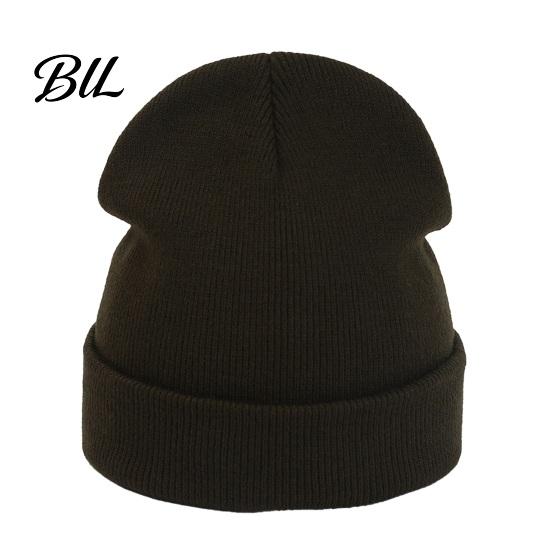 Casual Autumn Winter Headwear Unisex Solid Color Knit Beanies, Classic Slouchy Skull Cap for Winter, Warm Head Protection Gear Men Women, Soft Thermal