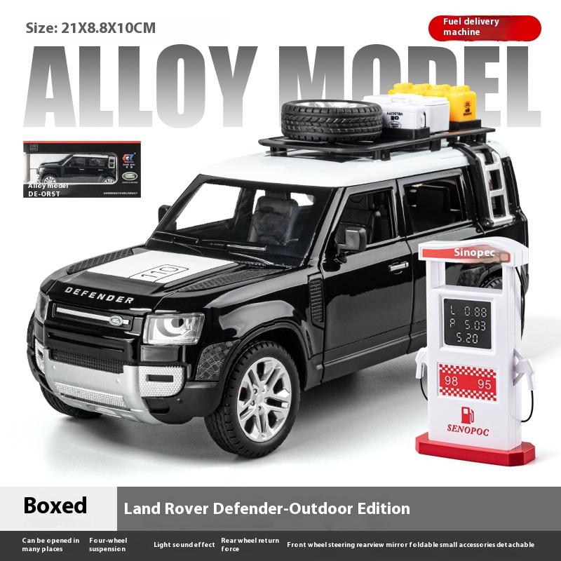 1:24 Land Rover Defender Внедорожник Внедорожный Автомобиль Литой Из Сплава Звук и Свет Модель Автомобиля Коллекция Украшения Игрушки С Подарком Для Детей