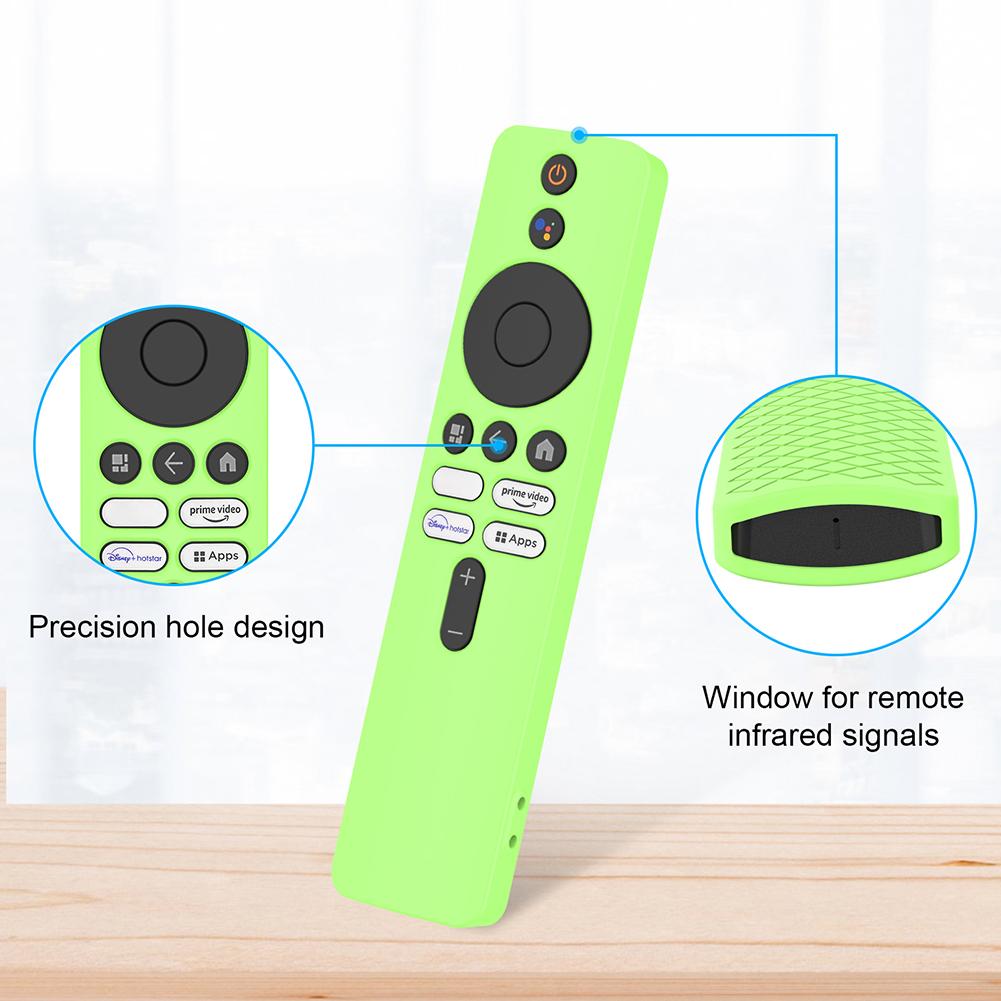 Silicone Remote Control Case Remote Control Cover Protector with Lanyard Shockproof Accessories for Xiaomi 4K TV MiBoX 2nd Gen