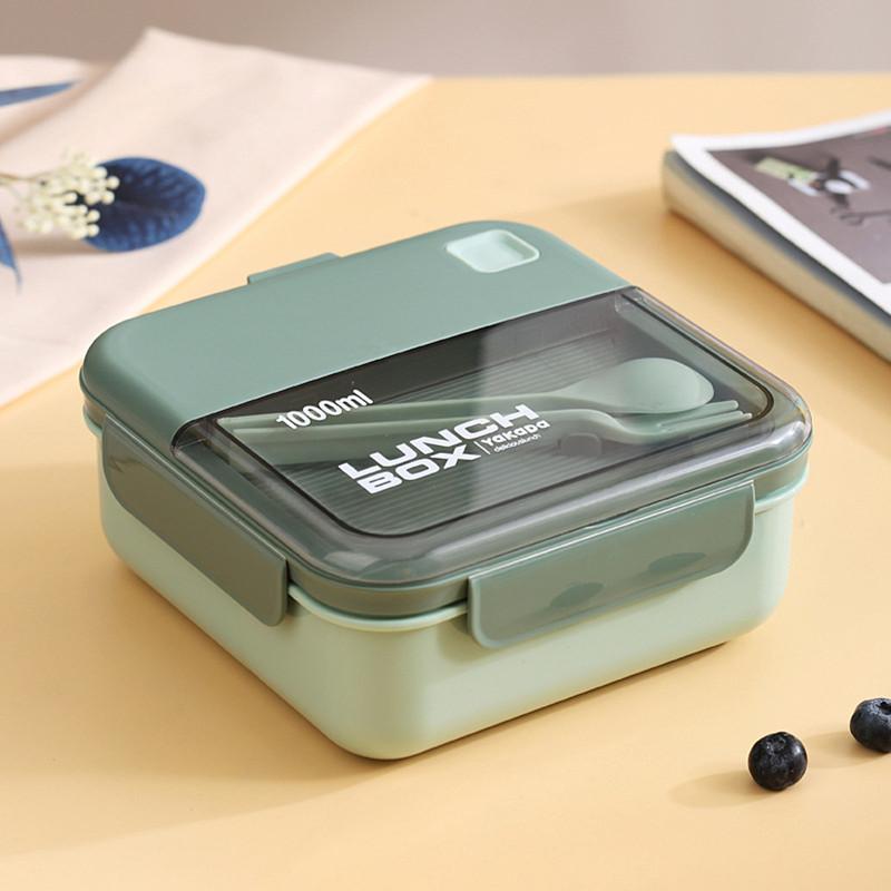 Портативная коробка для завтрака Bento с отсеками, герметичный микроволновый безопасный контейнер для обеда с многоразовым