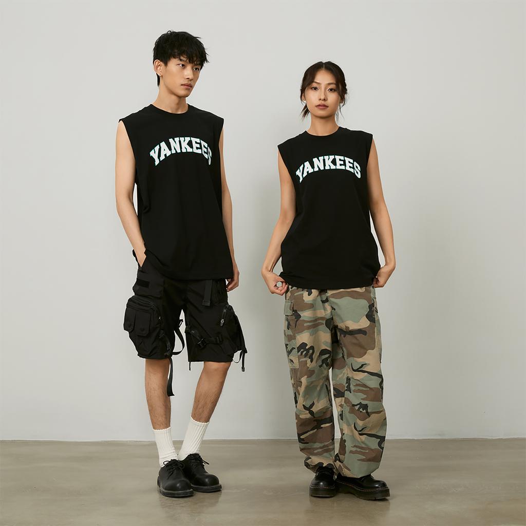 Новая майка MLB New York Yankees SS24 Унисекс Черный 3ATKV0143-50BKS