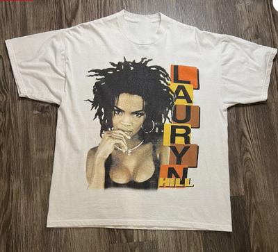 Винтажная футболка Lauryn Hill с коротким рукавом, белая, тур 1999 года