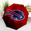 Узор Buffalo Bills, автоматический складной зонт, портативная и складная конструкция, 8 спиц, рождественский или день рождения подарок.