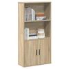 VidaXL Bookcase Sonoma Oak 60x24x120 Cm Engineered Wood, Bookshelf, Storage Rack, Book Support, 860420