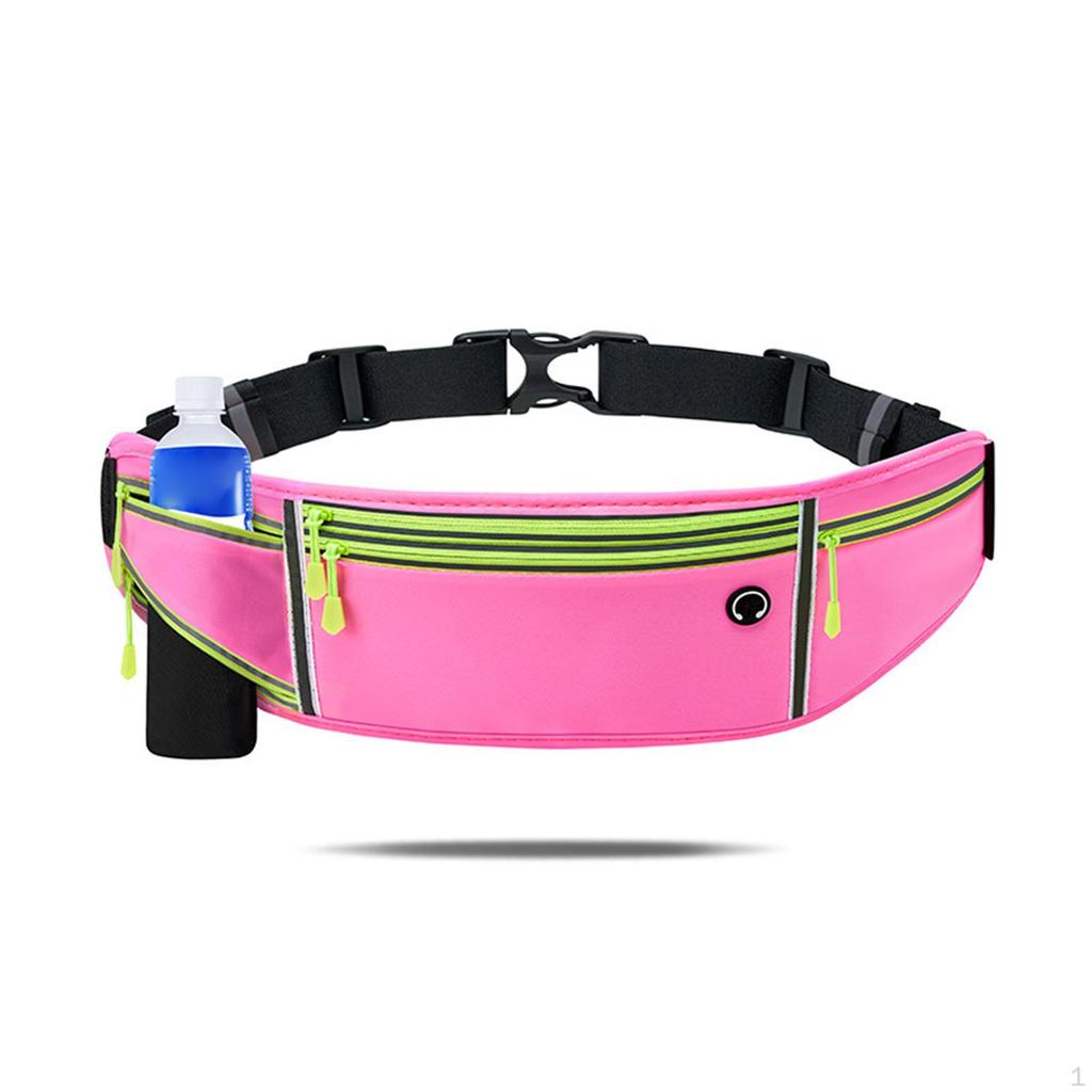 Running Belt Jogging Bag Fanny for Women Men Water Bottle Holder, Waist Pack Travel