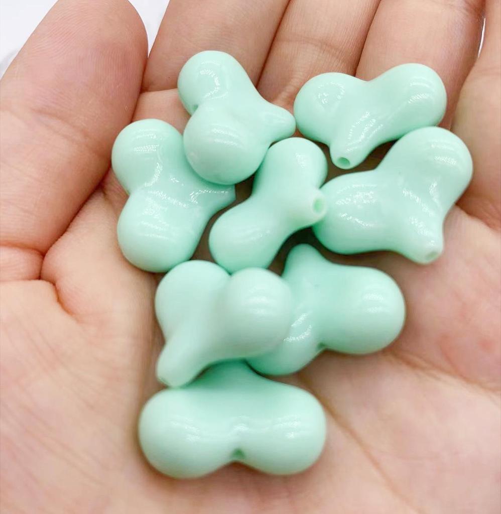 Акриловые бусины-макаруны в форме сердца для детских украшений своими руками