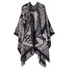 Scarf Women'S Versatile Thickened Warm Shawl Women'S Cashew Nut Flower Cashmere Cape