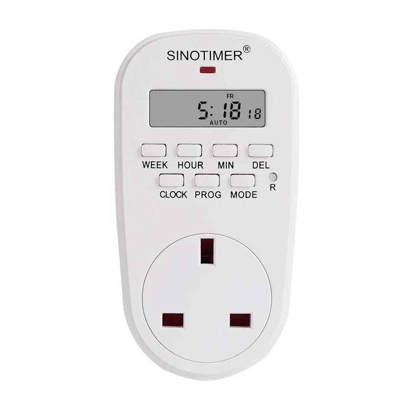 BR EU UK TH Israel Plug-in Timer Switch 7-Day Cycle Programmable Digital Display Time Relay Timer Plug Socket Timers Control3