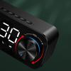 LED Digital Dual Alarm Clock Bluetooth-compatible Bass Speaker with TF AUX Music Player
