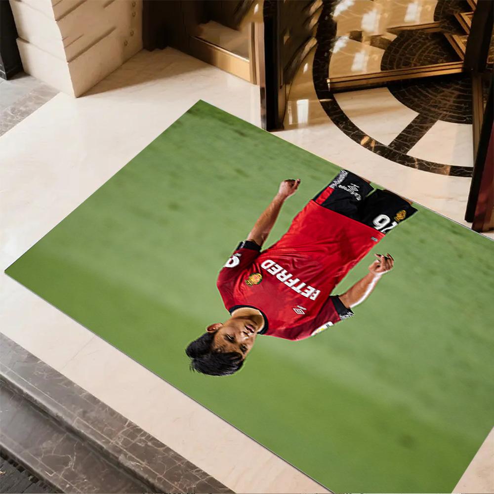 Football Player Jersey Floor Rug Office Rug Suitable for Study room Foyer Decorate room Dormitory Antislip Carpet Anime Office Decor