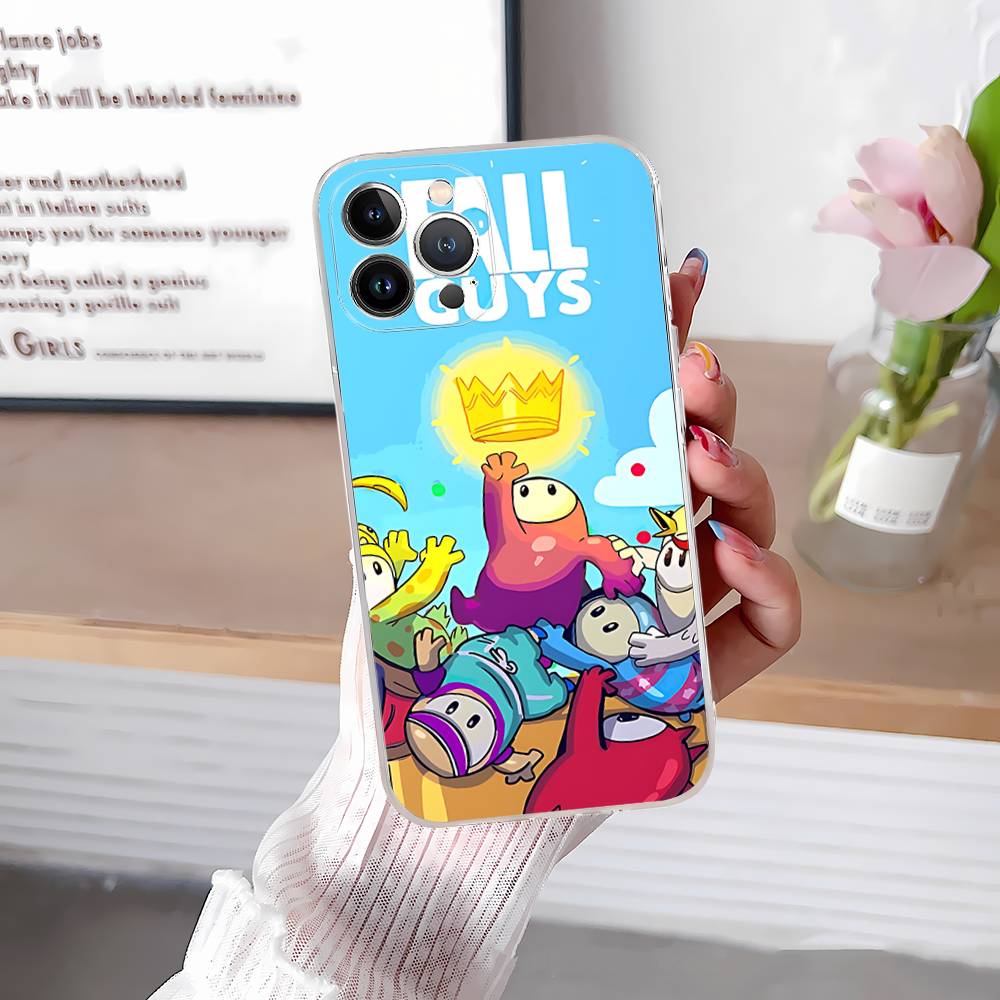 F-Fall G-Guys Party Game Phone Case For IPhone 17 16 15 14 13 12 11 Pro Max Plus Soft Cover Personalized DIY