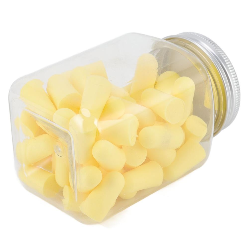 60Pcs 25 x 13mm 60Pcs Slow Rebound Foam Ear Plugs  Office noisy environment sound reduction