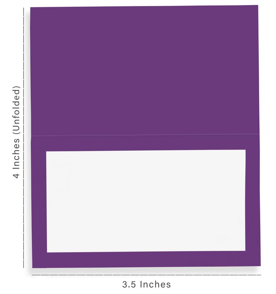 Inkdotpot Pack Of 24, Solid Tent Tables Place Cards For Table Setting For Wedding Thanksgiving- Christmas Holiday Wedding Name Escort Cards