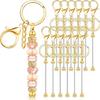 12 шт. Элегантный набор для изготовления брелоков Прочный сплав Бусины Подвеска-шарм для стильных украшений и орнамента для ключей