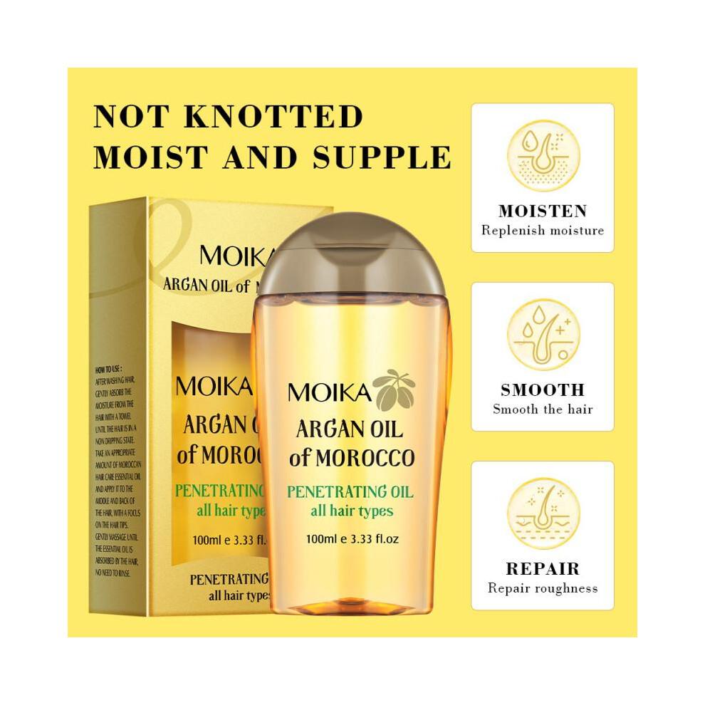 Hair Oil Argan Deep Nourishing Smooth Shine Repair Damaged Treatment