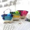Knitted Straw Bag Summer Flower Bohemia Fashion Women's Handbags Color Stripes Shoulder Bags Beach ARI