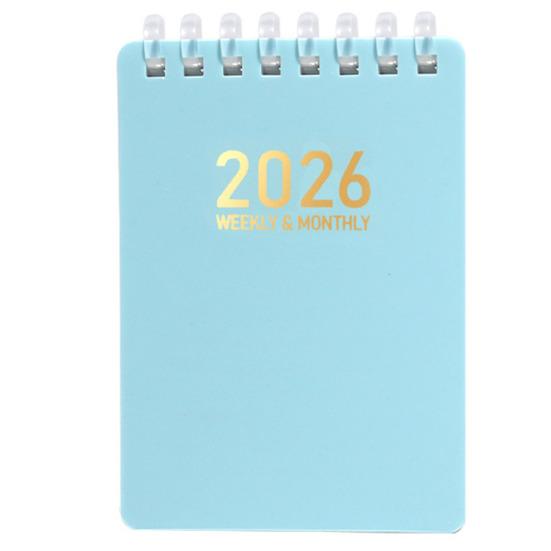 Ежедневник 2026 года формата А7 карманного размера, блокнот на спирали, для юристов, медсестер, для эскизов, органайзер задач для работы, учебы, планирования