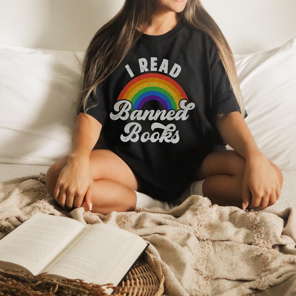 Read Banned Books Shirt Bookish Shirt Booktok Shirt Book Sweatshirt Poet Shirt Literature Shirt Librarian Shirt Retro Gift Aesthetic Clothes