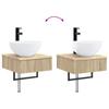 Bathroom Cabinet Set 5 pcs Sonoma Oak 43 x 16 x 62.5 cm