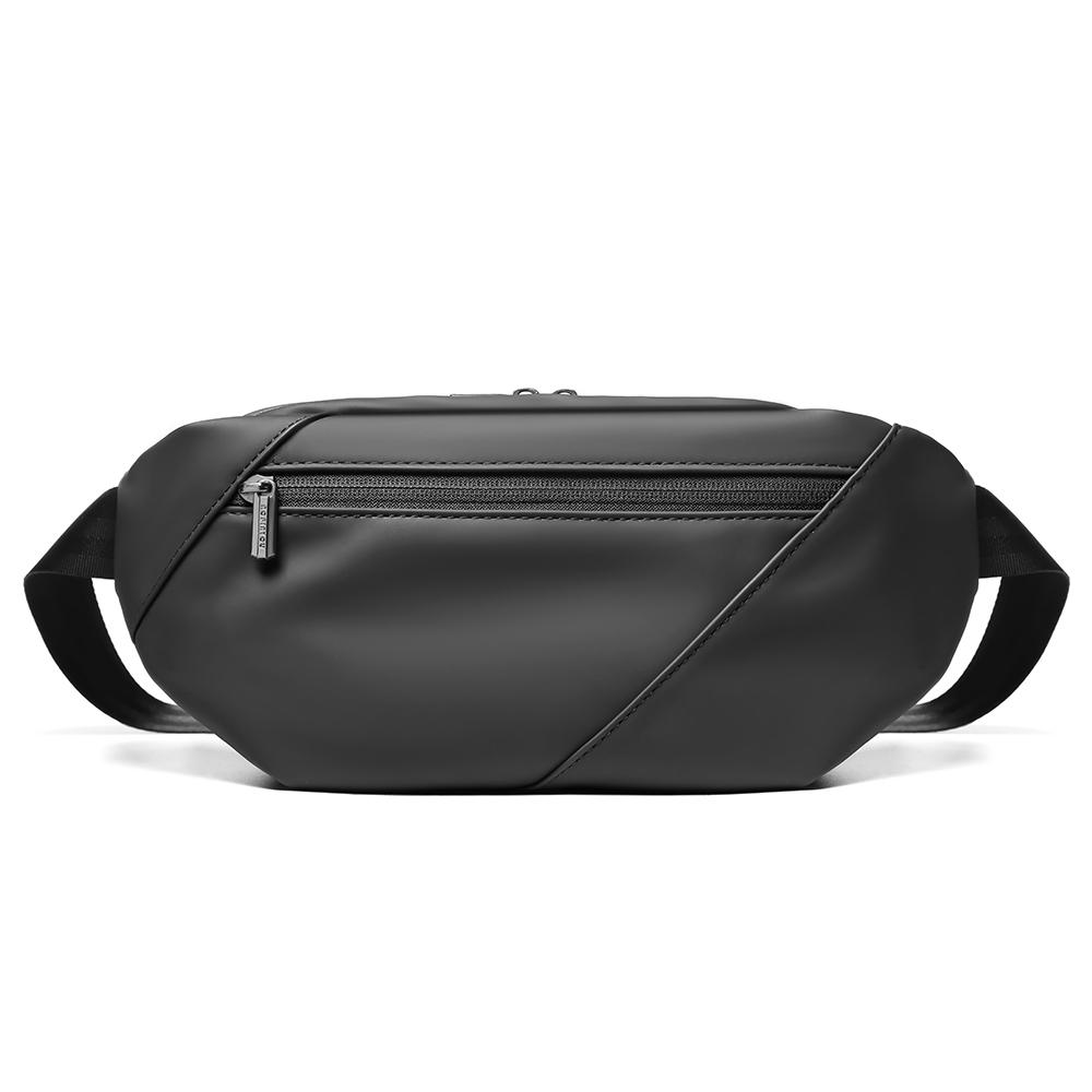 Мужская сумка через плечо Мужская поясная сумка Маленькая нагрудная сумка Сумка на одно плечо Водонепроницаемая сумка-мессенджер Спортивная сумка для бега на открытом воздухе Сумка для мобильного телефона Черная AP-38