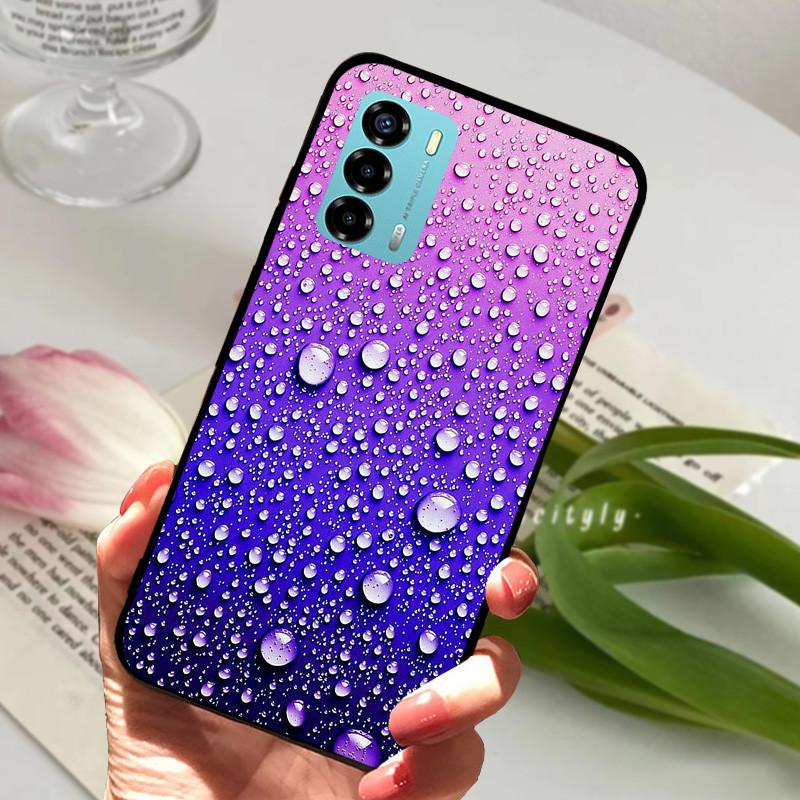 Чехол для ZTE Blade V40 Vita 8045 6.75" Животный Мультяшный Мягкий Силикон Funda для ZTE Blade V40 Vita Чехол для Телефона V40Vita Черный Coque