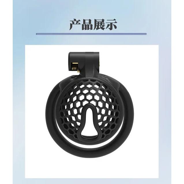 Flat Chastity Lock Bondage Breathable Cock Cage with 4 Rings SM Abstinence Chastity Device Anti Cheating Gay Male Adult Sex Toys