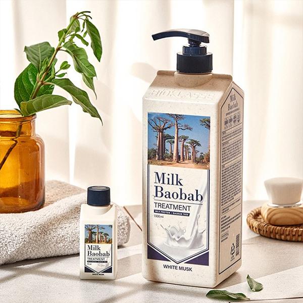 Оригинальный подарочный набор для волос Milk Baobab из 2 предметов, 1 корейский набор для ухода за волосами, подарочный набор из 2 предметов для тела Milk Baobab, 1 корейский набор для ухода за телом