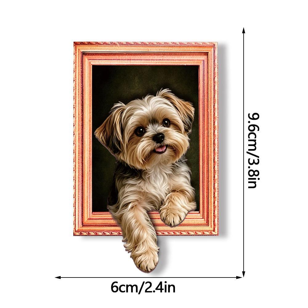 3D Cartoon Animal Magnetic Photo Frame Framed Picture Style Wooden Magnet Office Board