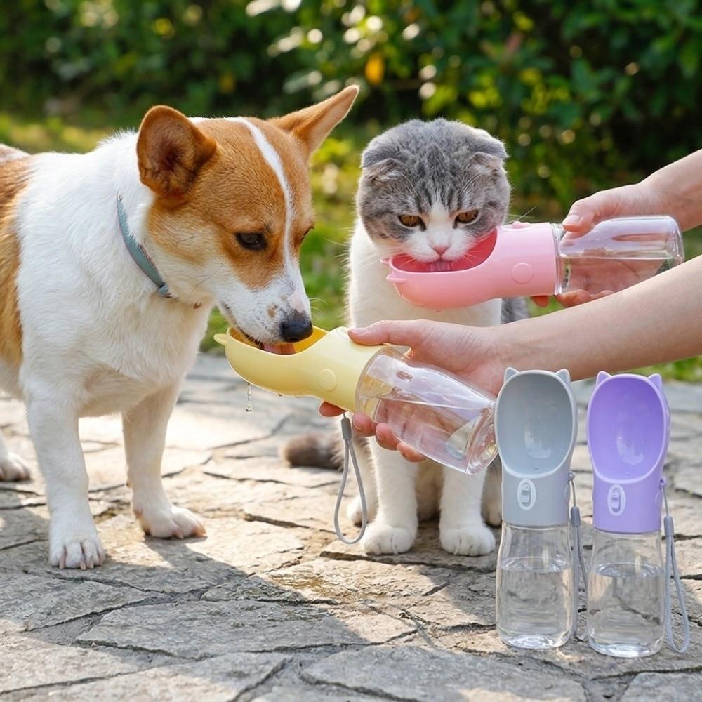 Dishwasher Safe Pet Water Bottle Leak Proof Portable Pet Drinker Outdoor Activity