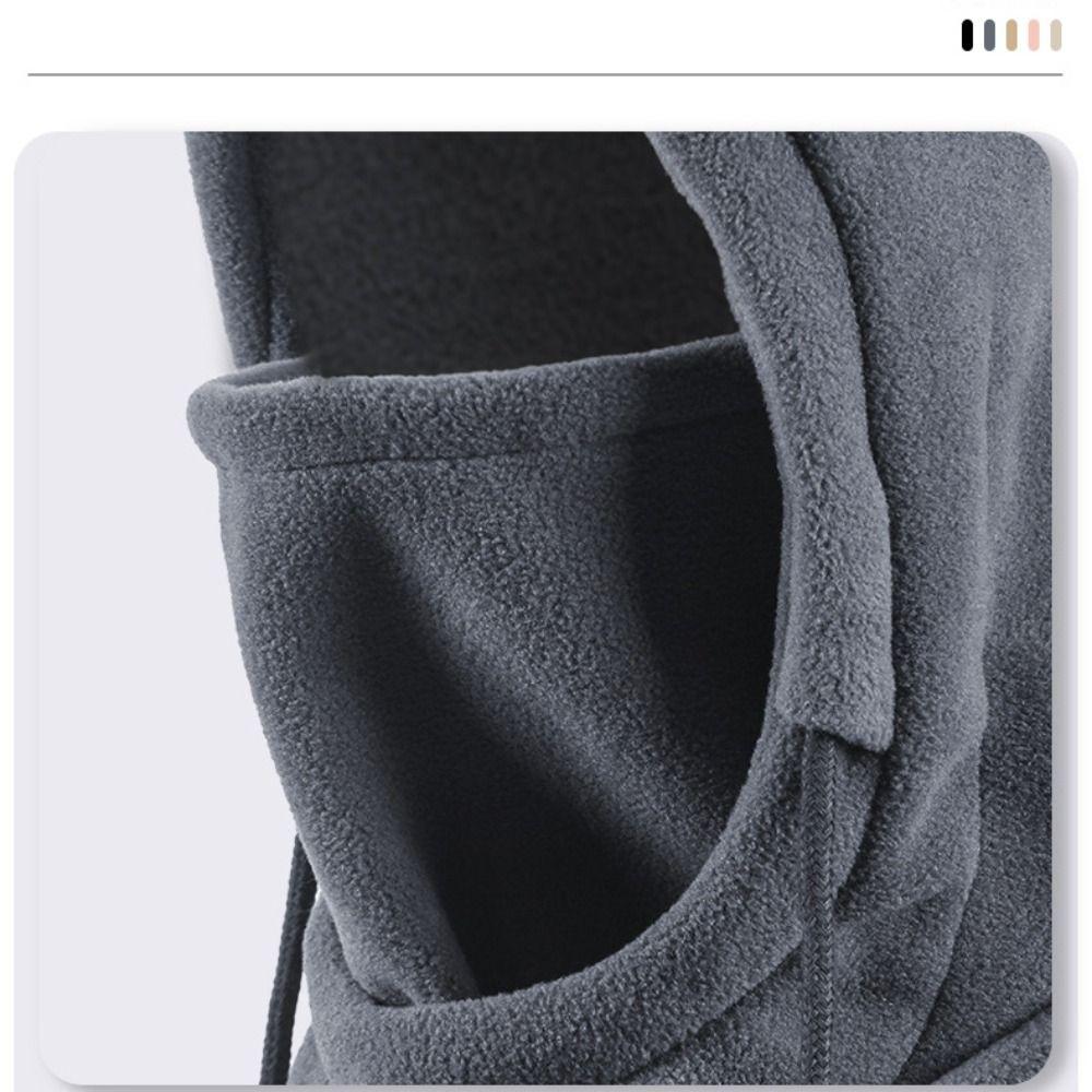 Ветрозащитная зимняя шапка Зимние теплые шапки Однотонная балаклава Велоспорт