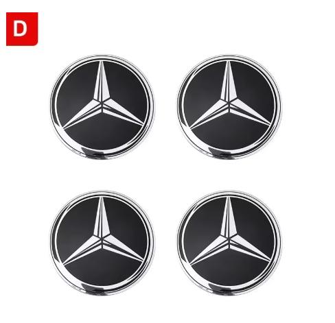CQV1 56mm 60mm 65mm 75mm Car Wheel Center Hub Cap Emblem Sticker For Mercedes Benz W204 W205 W212 W213 W221 W177 W246 GLA GLC CLA ZZZ