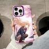 Чехол для телефона Angel Mahiru Shina для iPhone 17 16 15 14 13 12 11 X XR XS Air Pro Max Plus Фиолетовый Разноцветный Серебристый Чехол
