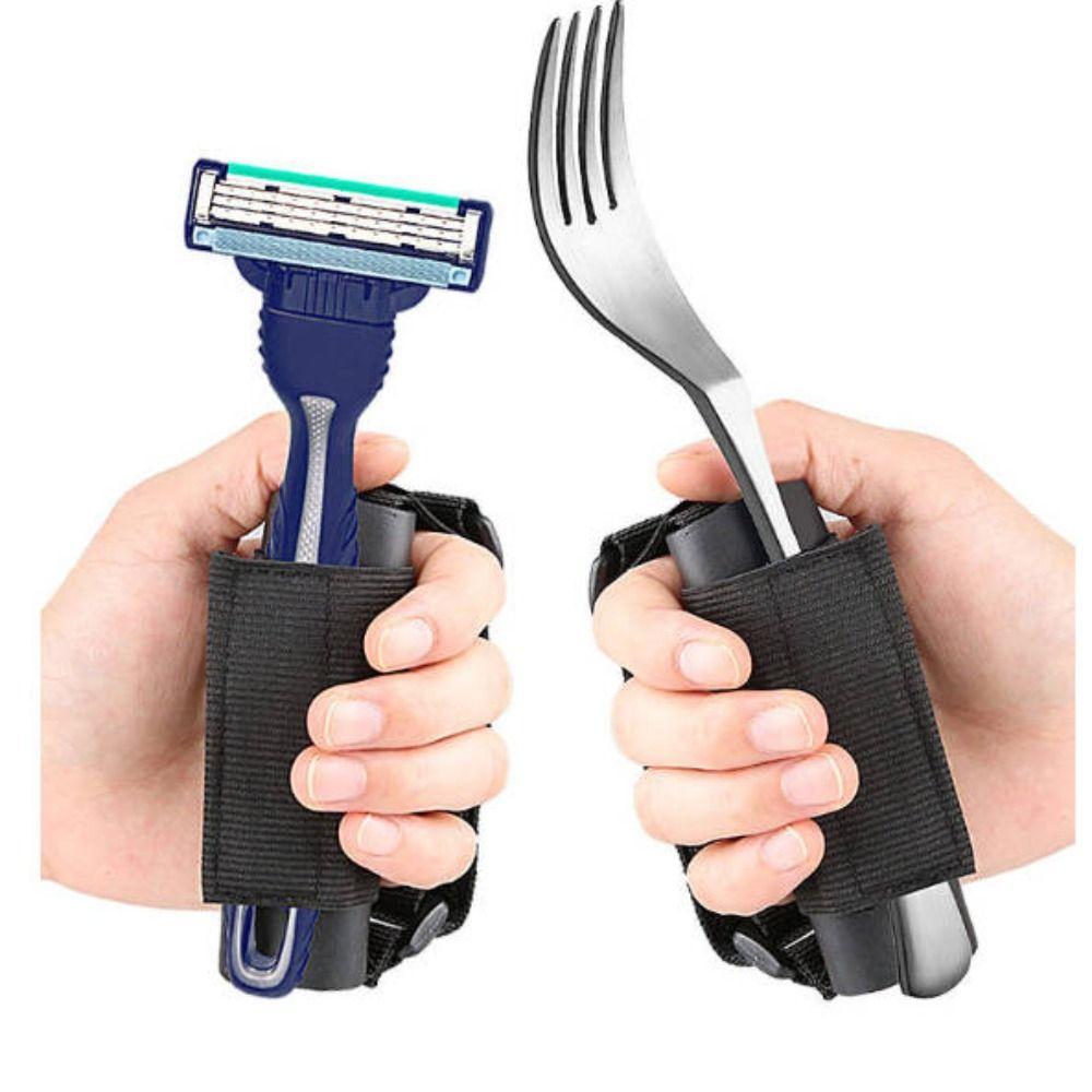 NEW Self-Care Eating Assistance Cuff Hypoallergenic Elastic Utensil Holder Strap Washable Aid Utensil Cuff Assisted Eating
