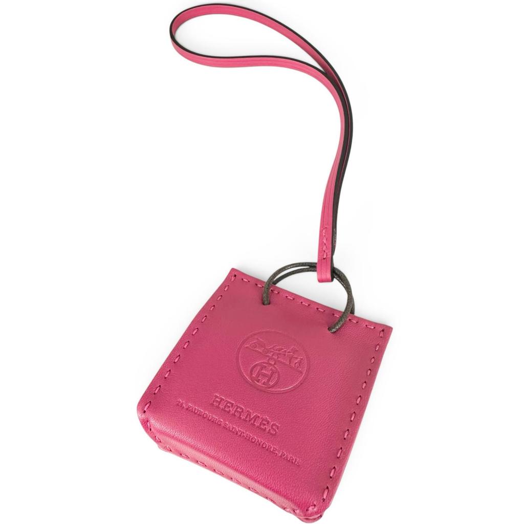 Pristine HERMES charm Sac Orange bag Rose mexico Anyo Miro Women Used