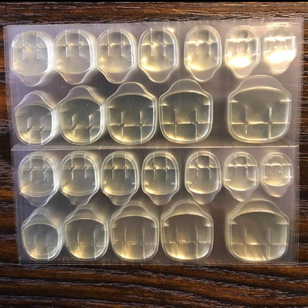 Женские прозрачные ультратонкие накладные ногти, двухсторонние наклейки, инструмент для наращивания, клейкие ленты