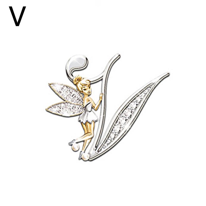 1PC Fashion Brooches Alphabet A-Z Corsage Handmade Gift Exquisite Jewelry Accessories KTY