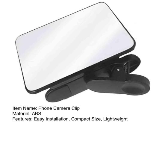 Универсальный зажим для камеры смартфона, размер зеркала, отражение, компактный, простая установка, отражатель для селфи мобильного телефона